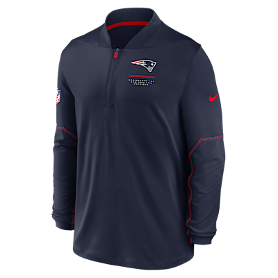 New England Patriots Sideline Men's Nike Dri-FIT NFL 1/2-Zip Top